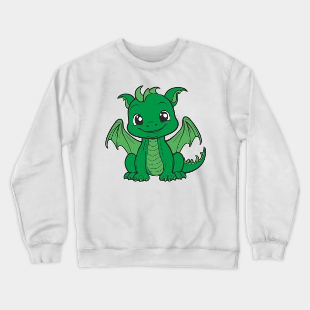 Baby Dragon Crewneck Sweatshirt by aceofspace